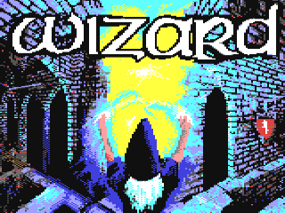 Ultimate Wizard title screen for Commodore 64